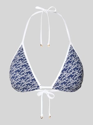 Neckholder Bikini-Oberteil mit Label-Print Shop The Look MANNEQUINE
