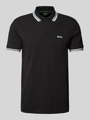 Regular Fit Poloshirt mit Label-Stitching Modell 'Paddy' Shop The Look MANNEQUINE