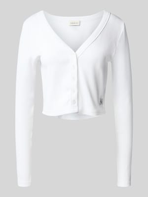 Kort gebreid jack met knoopsluiting Shop The Look MANNEQUINE