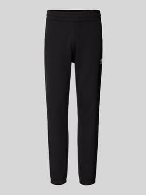 Slim fit sweatpants met logostitching Shop The Look MANNEQUINE