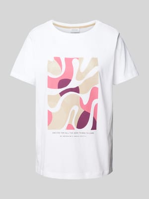 T-Shirt mit Motiv- und Statement-Print Shop The Look MANNEQUINE