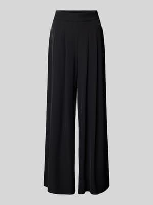 Spodnie materiałowe z szeroką nogawką i marszczeniami Shop The Look MANNEQUINE