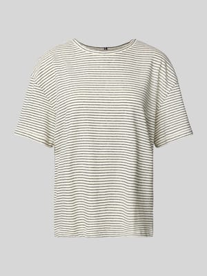 Relaxed Fit T-Shirt aus Leinen-Baumwoll-Mix Shop The Look MANNEQUINE
