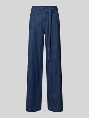 Straight Leg Jeans mit Bindegürtel Modell 'Sienna' Shop The Look MANNEQUINE