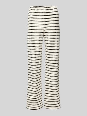 Regular fit gebreide broek met katoen, model 'EVA' Shop The Look MANNEQUINE