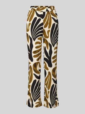 Stoffhose aus Viskose im Allover-Look Modell 'FELDI' Shop The Look MANNEQUINE