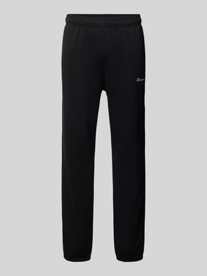 Regular fit sweatpants met labelstitching, model 'ELASTIC CUFF' Shop The Look MANNEQUINE