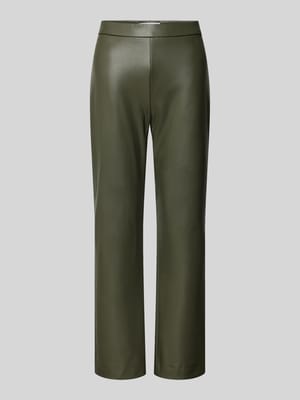 Regular fit broek in leerlook in verkort model, model 'MACY' Shop The Look MANNEQUINE