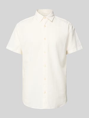 Koszula casualowa o kroju slim fit z rękawem o dł. 1/2 model ‘BREEZE’ Shop The Look MANNEQUINE