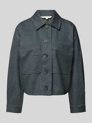 Boxy Fit Overshirt in Fischgräten-Optik Shop The Look MANNEQUINE