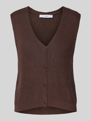 Weste mit V-Ausschnitt Modell 'PALOMA' Shop The Look MANNEQUINE