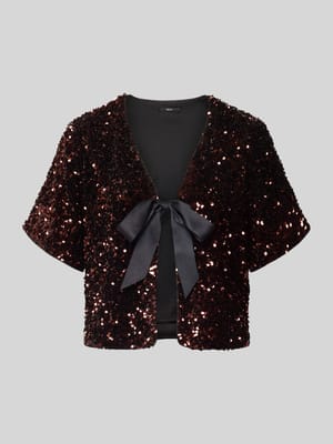 Bluzka z cekinowym obszyciem Shop The Look MANNEQUINE