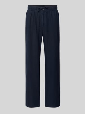 Leinenhose mit elastischem Bund Shop The Look MANNEQUINE