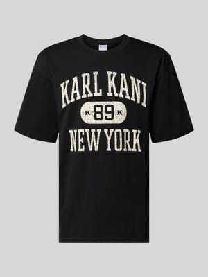 Oversized Fit T-Shirt mit Logo-Print Modell 'Heritage' Shop The Look MANNEQUINE