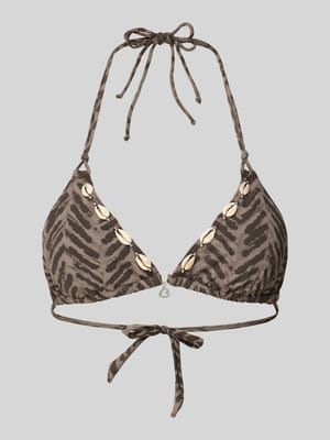 Bikini-Oberteil mit Applikationen Modell 'YERO SILVARY' Shop The Look MANNEQUINE