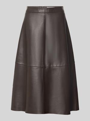 Midirock aus echtem Lammnappa Shop The Look MANNEQUINE