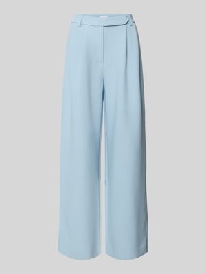Spodnie materiałowe Wide Fit z domieszką wiskozy Shop The Look MANNEQUINE