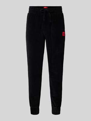 Sweatpants mit Label-Patch Modell 'Velvet' Shop The Look MANNEQUINE