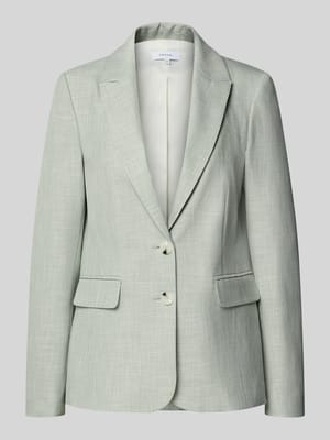 Regular fit Blazer van Viscosemix met Reverskraag Shop The Look MANNEQUINE