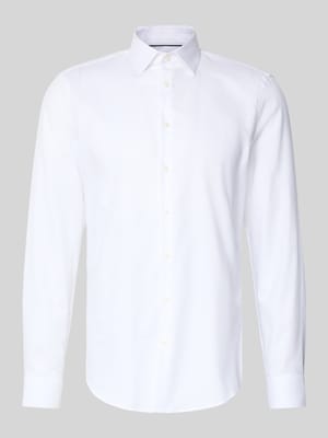 Slim fit zakelijk overhemd met knoopsluiting Shop The Look MANNEQUINE