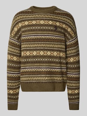 Regular Fit Pullover mit Woll-Anteil in Strick-Optik Shop The Look MANNEQUINE