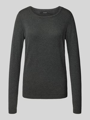 Regular Fit Strickpullover aus reiner Baumwolle Modell 'CARE' Shop The Look MANNEQUINE