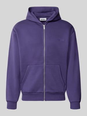 Relaxed Fit Sweatjacke aus Baumwoll-Mix mit Label-Detail Shop The Look MANNEQUINE
