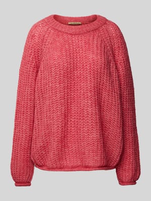 Gebreide pullover met ribboorden Shop The Look MANNEQUINE