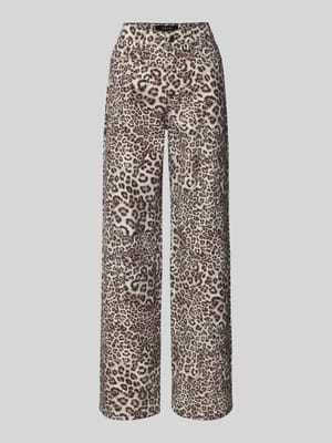 Wide Fit Jeans mit Allover-Animal-Print Shop The Look MANNEQUINE