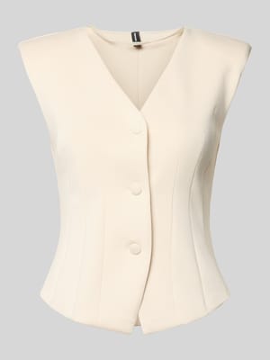Top o kroju slim fit z listwą guzikową model 'SCARLET' Shop The Look MANNEQUINE
