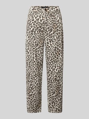Balloon Fit Jeans mit Allover-Leo-Print Shop The Look MANNEQUINE