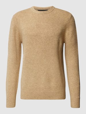 Gebreide pullover met ronde hals Shop The Look MANNEQUINE