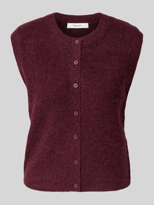 Regular fit mouwloos vest van wolmix, model 'LULU' Shop The Look MANNEQUINE