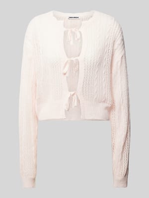 Strickjacke mit Schnürverschluss Shop The Look MANNEQUINE