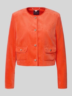 Regular fit korte blazer van puur katoen Shop The Look MANNEQUINE