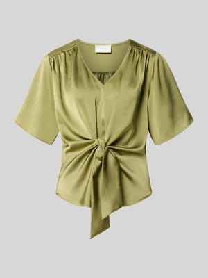 Regular fit blouse met plooien Model 'Casadia' Shop The Look MANNEQUINE