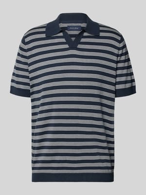 Regular Fit Poloshirt mit V-Ausschnitt Shop The Look MANNEQUINE