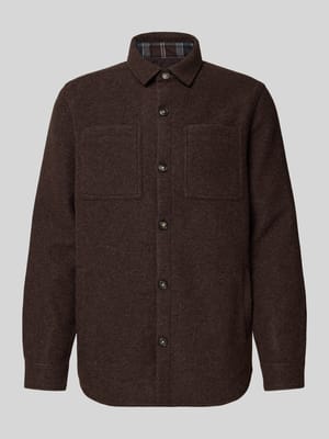 Regular fit overhemdjack met wol, model 'MARLOW' Shop The Look MANNEQUINE