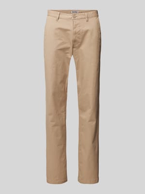 Straight leg chino met achterzakken Shop The Look MANNEQUINE