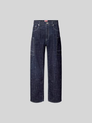 Jeans mit Allover-Stickerei Shop The Look MANNEQUINE