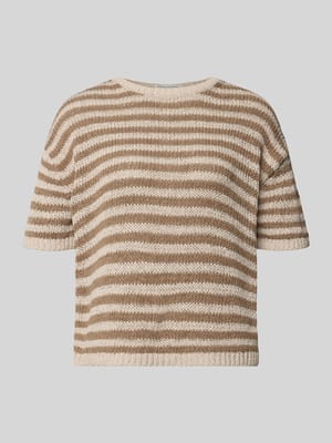 Sweter o kroju loose fit z mieszanki bawełny Shop The Look MANNEQUINE