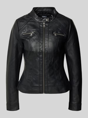 Jacke im authentischen Leder-Look Shop The Look MANNEQUINE