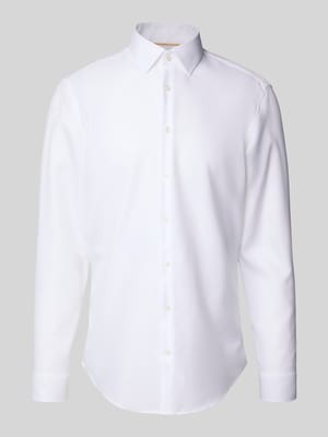 Slim Fit Business-Hemd mit Kentkragen Shop The Look MANNEQUINE