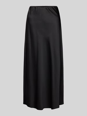 Regular fit midirok van satijn Shop The Look MANNEQUINE