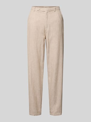 Leinenhose mit französischen Eingrifftaschen Modell 'lavasi' Shop The Look MANNEQUINE