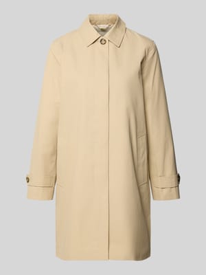 Płaszcz z ukrytą listwą guzikową i paskami na rękawach Shop The Look MANNEQUINE