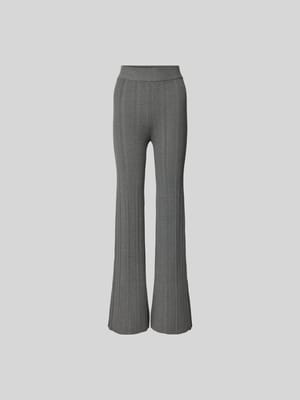 Flared Stoffhose mit elastischem Bund Shop The Look MANNEQUINE