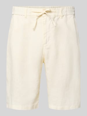 Shorts aus Leinen mit Gesäßtaschen Shop The Look MANNEQUINE