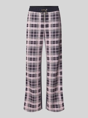 Spodnie o kroju straight fit z wzorem w kratkę Shop The Look MANNEQUINE