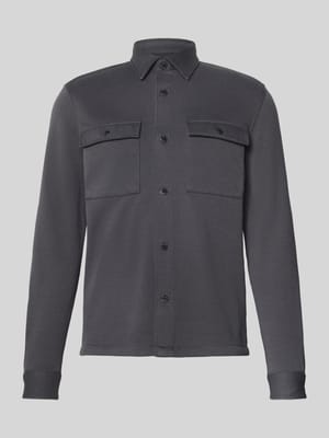 Hemdjacke mit Druckknopfleiste Shop The Look MANNEQUINE